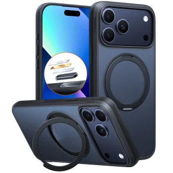 Калъф за iPhone 17 Pro - Torras - Ostand Pro MagSafe Series - Черен