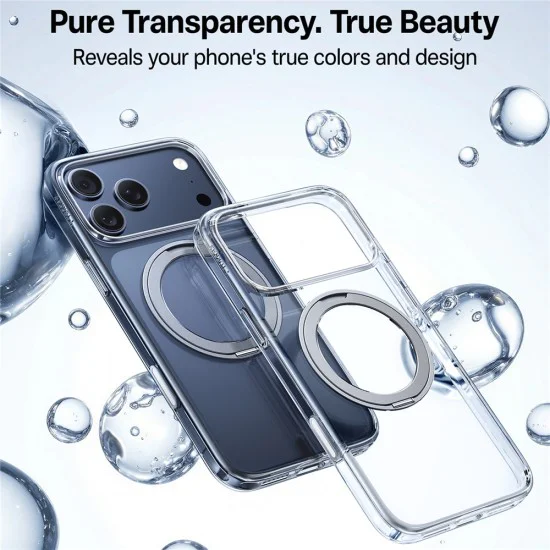 Калъф за iPhone 17 Pro Max - Torras - Ostand Pro MagSafe Series - Прозрачен
