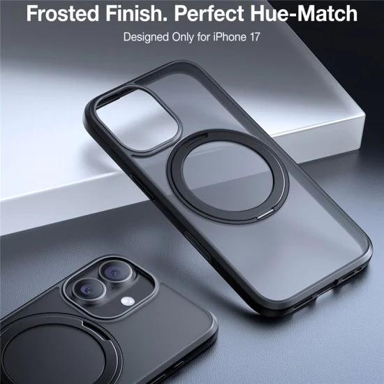 Калъф за iPhone 17 - Torras - Ostand Pro MagSafe Series - Черен