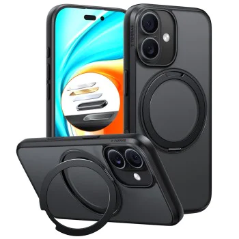 Калъф за iPhone 17 - Torras - Ostand Pro MagSafe Series - Черен