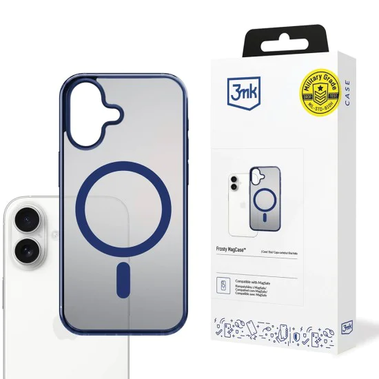 Калъф за iPhone 17 - 3mk - Frosty MagCase - Син