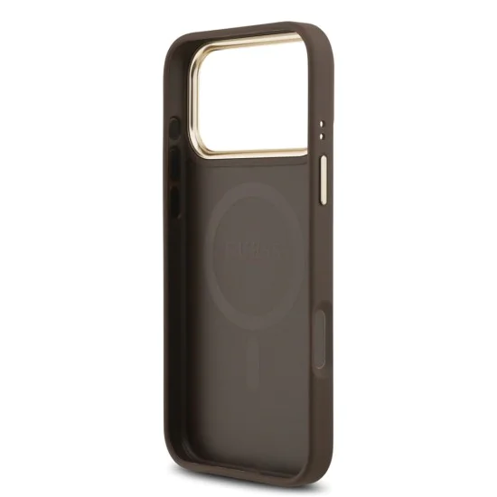 Калъф за iPhone 17 Pro Max - Guess - Hardcase 4G Classic MagSafe (GUHMP17XP4MSEGCW) - Кафяв