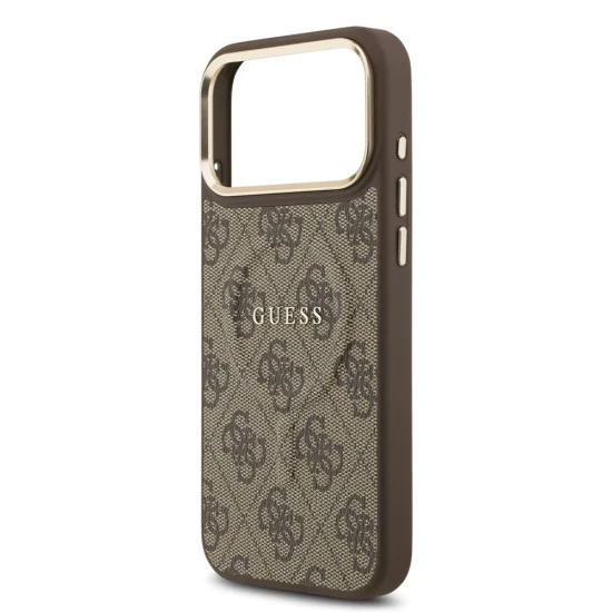 Калъф за iPhone 17 Pro Max - Guess - Hardcase 4G Classic MagSafe (GUHMP17XP4MSEGCW) - Кафяв
