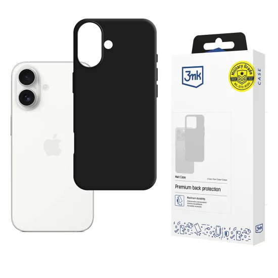 Калъф за iPhone 17 - 3mk - Matt Case - Черен