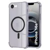 Калъф за iPhone 16e - Techsuit - Удароустойчив Clear Silicone MagSafe - Опушено Черен