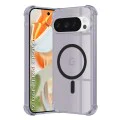 Калъф за Google Pixel 9 Pro - Techsuit - Удароустойчив Clear Silicone MagSafe - Опушено Черен