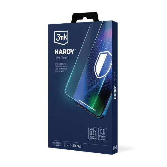 Протектор за iPhone 17 Air - 3mk - Hardy Ultra Glass - Черен