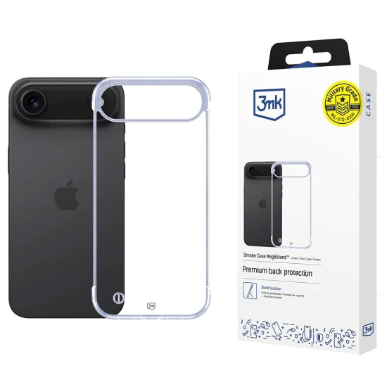 Калъф за iPhone 17 Air – 3mk Just20g Clear Case – Прозрачен