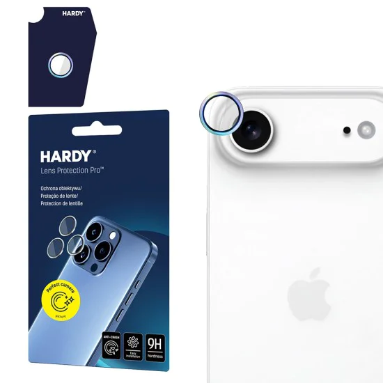 Протектор - Камера за iPhone 17 Air - 3mk - Hardy Lens Protection Pro - Rainbow