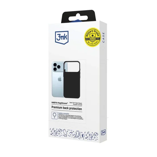 Калъф за iPhone 17 Pro - 3mk - Hardy MagSilicone - Графит Сив