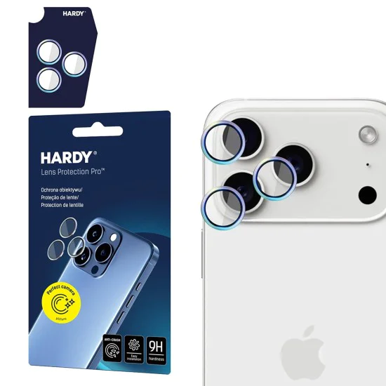 Протектор - Камера за iPhone 17 Pro / iPhone 17 Pro Max - 3mk - Hardy Lens Protection Pro - Rainbow
