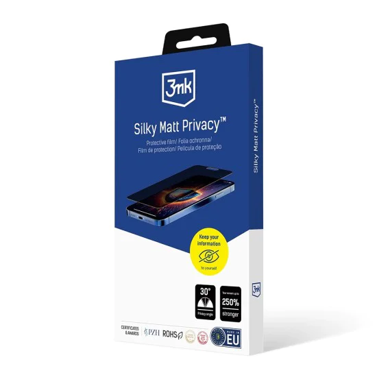 Протектор за iPhone 17 Pro Max - 3mk - Копринено матово защитно фолио - Privacy