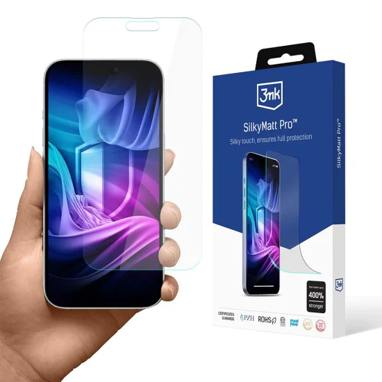 Протектор за iPhone 17 Pro Max - 3mk - Копринено матово професионално защитно фолио - Прозрачно