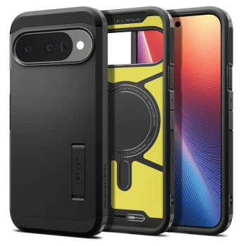 Калъф за Google Pixel 10 / 10 Pro - Spigen - Tough Armor - Черен