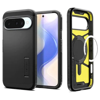 Калъф за Google Pixel 10 / 10 Pro - Spigen - Tough Armor - Черен