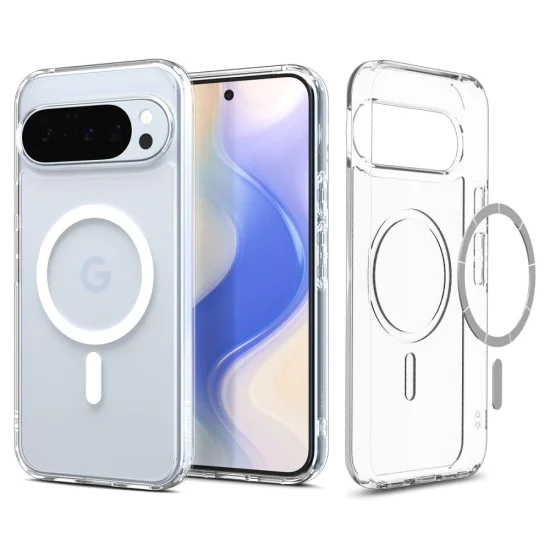 Калъф за Google Pixel 10 / 10 Pro - Spigen - Ultra Hybrid MagSafe - Прозрачен / Бял
