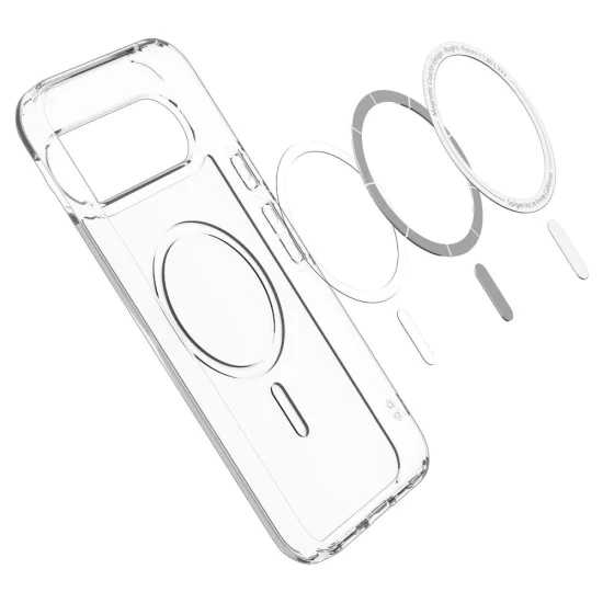 Калъф за Google Pixel 10 / 10 Pro - Spigen - Ultra Hybrid MagSafe - Прозрачен / Бял