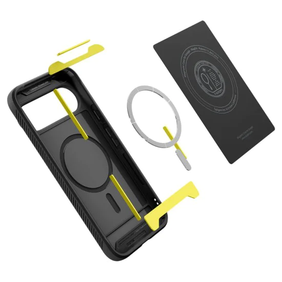 Калъф за Google Pixel 10 / 10 Pro - Spigen - Rugged Armor MagSafe - Матирано Черен