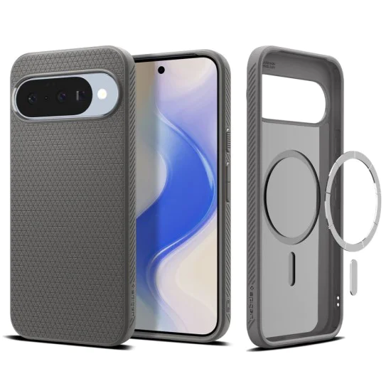 Калъф за Google Pixel 10 / 10 Pro - Spigen - Liquid Air MagSafe - Мраморно Сив