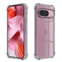 Калъф за Google Pixel 9 - Techsuit - Удароустойчив Clear Silicone - Опушено Черен