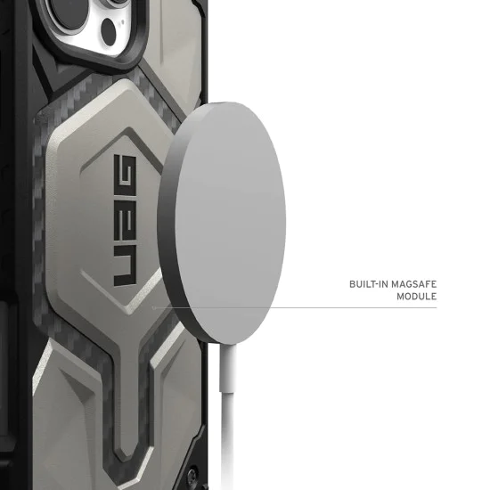 Калъф за iPhone 17 Pro - UAG - Monarch Pro - Titanium - Сив
