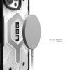 Калъф за iPhone 17 Pro Max - UAG - Pathfinder Clear MagSafe - Снежно Бял / Сребрист