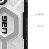 Калъф за iPhone 17 Pro Max - UAG - Pathfinder Clear MagSafe - Снежно Бял / Сребрист