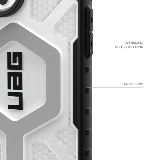 Калъф за iPhone 17 Pro Max - UAG - Pathfinder Clear MagSafe - Снежно Бял / Сребрист