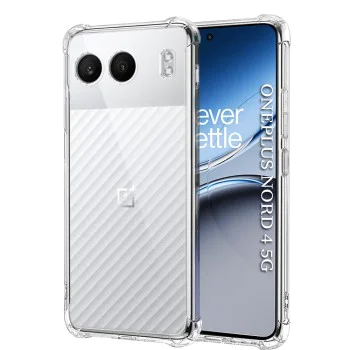 Калъф за OnePlus Nord 4 - Удароустойчив Clear Clear Silicone - Clear
