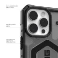 Калъф за iPhone 17 Pro - UAG - Pathfinder Clear MagSafe - пепел / Черен