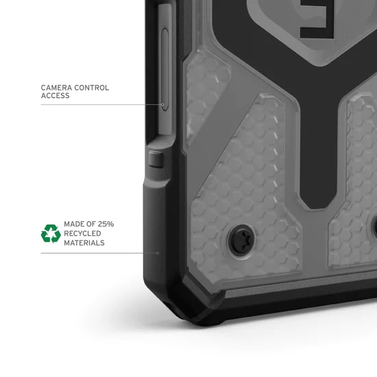 Калъф за iPhone 17 - UAG - Pathfinder Clear MagSafe - пепел / Черен