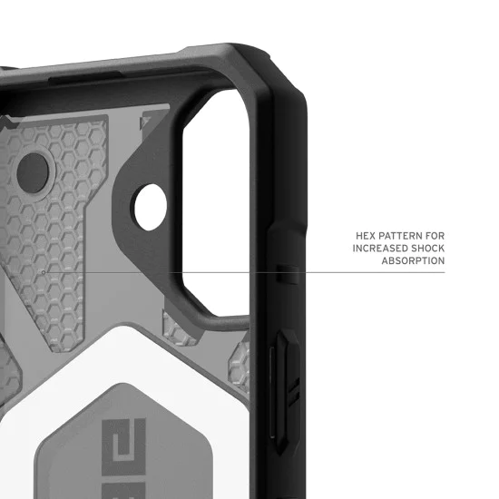 Калъф за iPhone 17 - UAG - Pathfinder Clear MagSafe - пепел / Черен