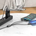 Кабел за данни / зареждане – Borofone (BX72 3-in-1) – USB-A към Micro-USB / Type-C / Lightning, Universal, 2A, 1m – Черен