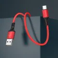 Кабел за данни / зареждане – Borofone (BX83) – USB към Type-C, силикон, Universal 3A, 1m – Черен