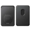 Магнитен портфейл и стойка MagPro 3 (P70385000123-00) - Baseus - до 3 карти, 360° ротация, RFID защита - Космическо черно