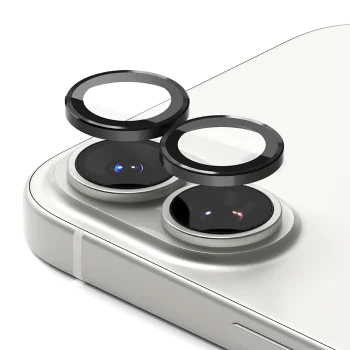 Протектор - Камера за iPhone 17 - Ringke - Стъклена рамка за обектив на камерата - Черен