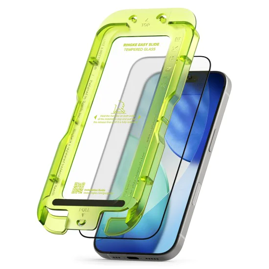 Протектор за iPhone 17 Pro - Ringke - Easy Slide Tempered Glass (2 броя) - Прозрачен