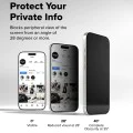 Протектор за iPhone 17 Air - Ringke - Easy Slide Privacy Tempered Glass (2 броя) - Черен