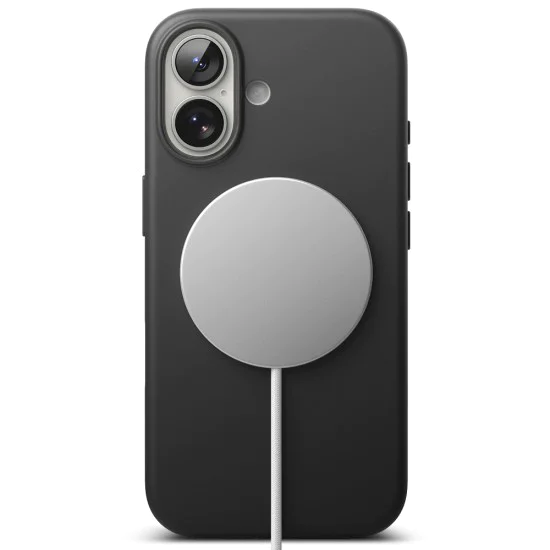 Калъф за iPhone 17 - Ringke - Силиконов магнитен MagSafe - Черен