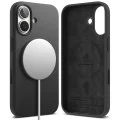 Калъф за iPhone 17 - Ringke - Силиконов магнитен MagSafe - Черен