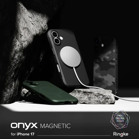 Калъф – Ringke Onyx MagSafe – iPhone 17 – Тъмнозелен