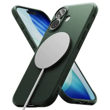 Калъф – Ringke Onyx MagSafe – iPhone 17 – Тъмнозелен