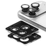 Протектор - Камера за iPhone 17 Pro / iPhone 17 Pro Max - Ringke - Стъклена рамка за обектив на камерата - Черен