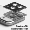 Протектор - Камера за iPhone 17 Pro / iPhone 17 Pro Max - Ringke - Стъклена рамка за обектив на камерата - Черен