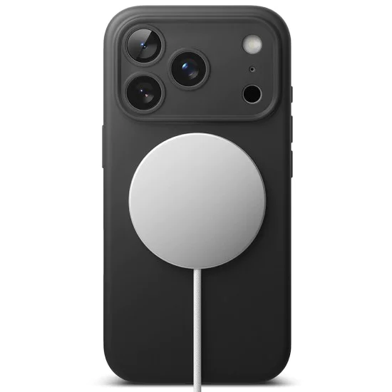 Калъф за iPhone 17 Pro Max - Ringke - Silicone Magnetic MagSafe - Черен