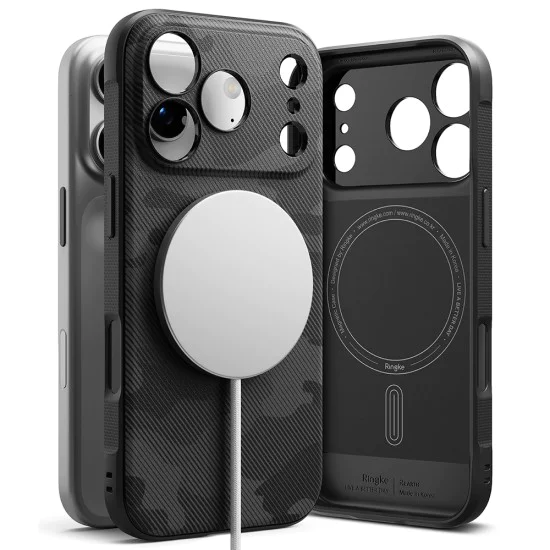 Калъф за iPhone 17 Pro Max - Ringke - Onyx MagSafe - Камуфлажно Черен