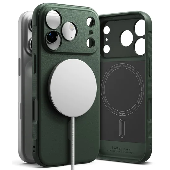 Калъф за iPhone 17 Pro Max – с MagSafe – Ringke Onyx – Тъмно зелен
