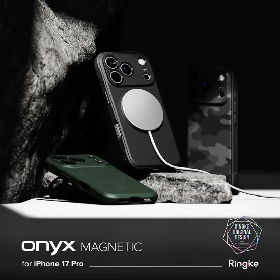 Калъф за iPhone 17 Pro Max – с MagSafe – Ringke Onyx – Тъмно зелен