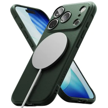 Калъф – Ringke Onyx MagSafe – iPhone 17 Pro – Тъмнозелен