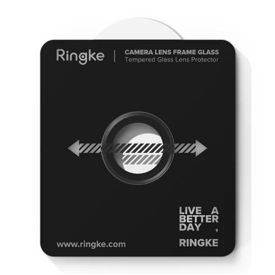 Протектор - Камера за iPhone 17 Air - Ringke - Стъклена рамка за обектив на камерата - Черен